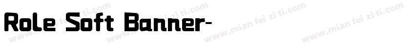 Role Soft Banner字体转换